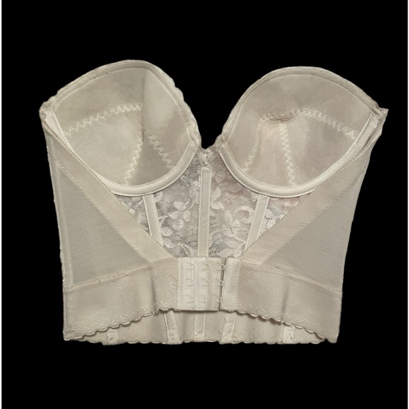Vintage Carnival White Lace Bustier with Boning Size 32C - Picture 4 of 9